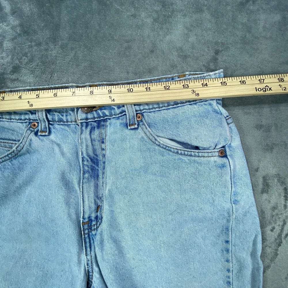Vintage Levis 505 Jean Shorts 30 Blue Light Wash Orange Tab Jorts 90s Stone